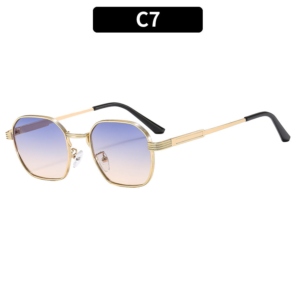 Oversized Geometric Retro Sunglasses