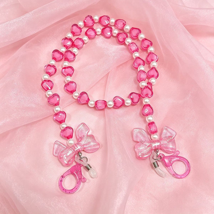 Heart-shaped Beaded Eyewear Chain Kalsten