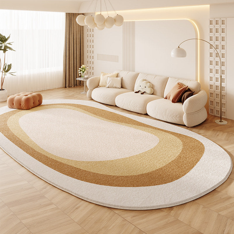 Organic Leaf-Shaped Area Rug