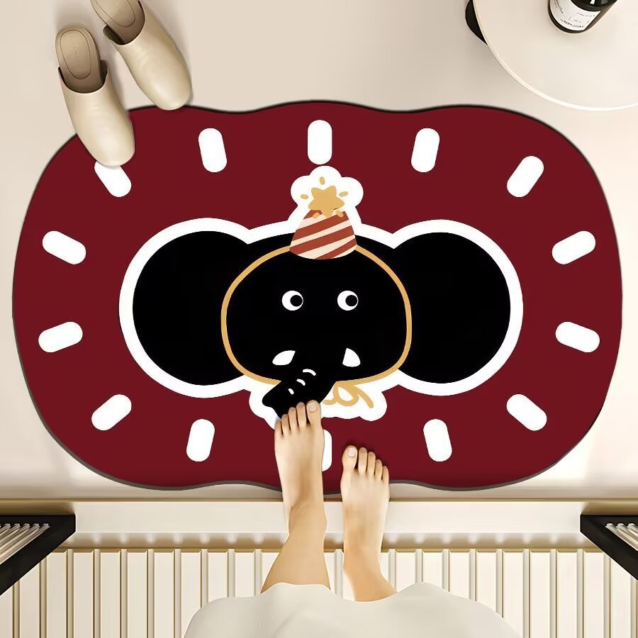 Cute Cartoon Bear Bath Mat Kalsten