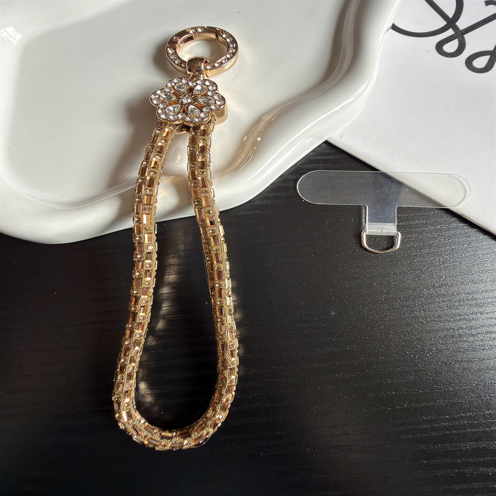 Elegant Crystal-Accented Keychain Holder Kalsten