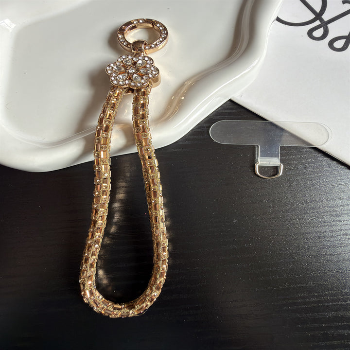 Elegant Crystal-Accented Keychain Holder Kalsten