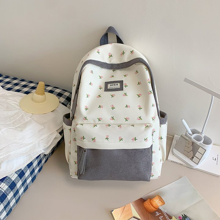Floral Patterned School Backpack Kalsten