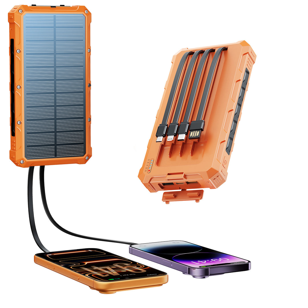 Solar Powerbank with multifunctional connection system and fast charging function Kalsten