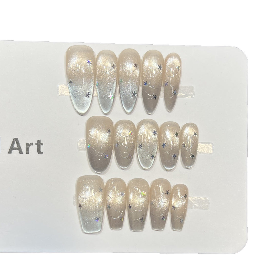Cosmic Star-Accent Press-On Nail Set Kalsten
