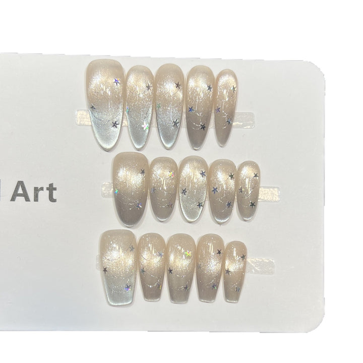 Cosmic Star-Accent Press-On Nail Set Kalsten