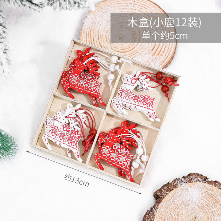 Decorative Wooden Christmas Bell Ornaments
