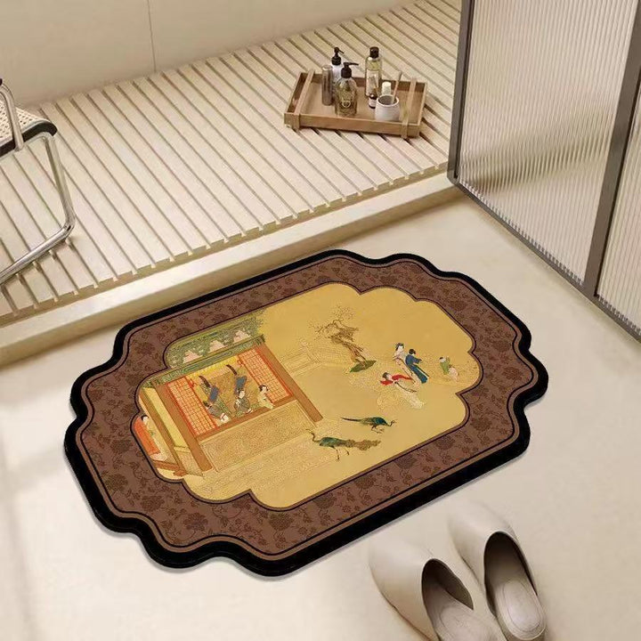 Artistic Decorative Bath Mat for Bathroom