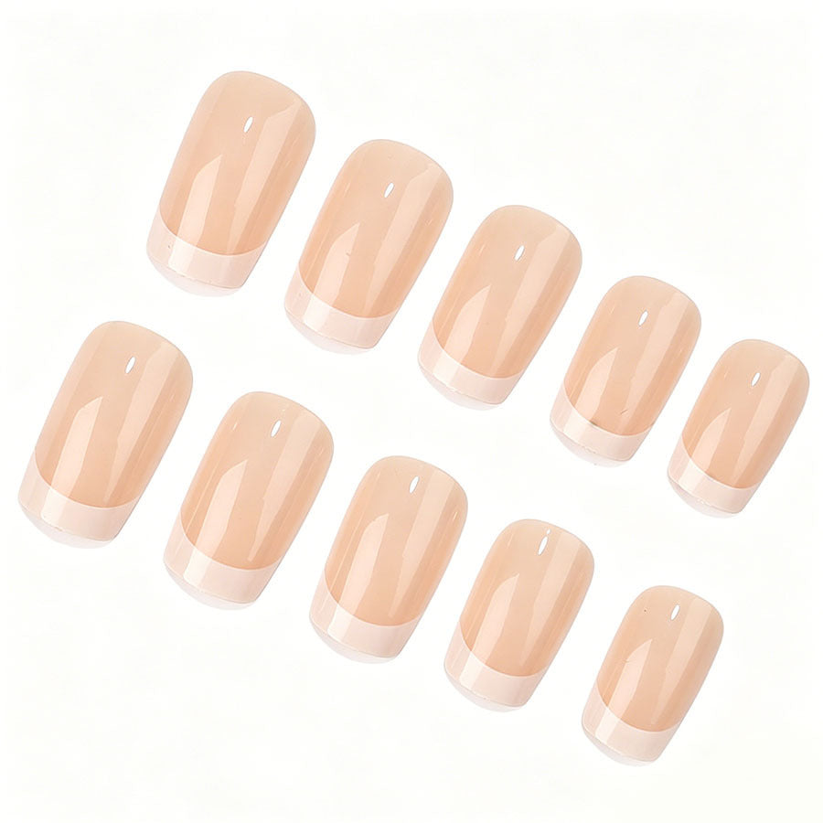 Classic French Tip Press-On Nail Art Set Kalsten