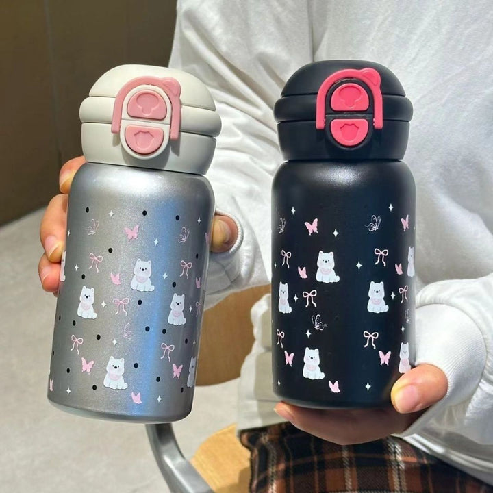 Women's stainless steel water bottle with innovative safety closure Kalsten