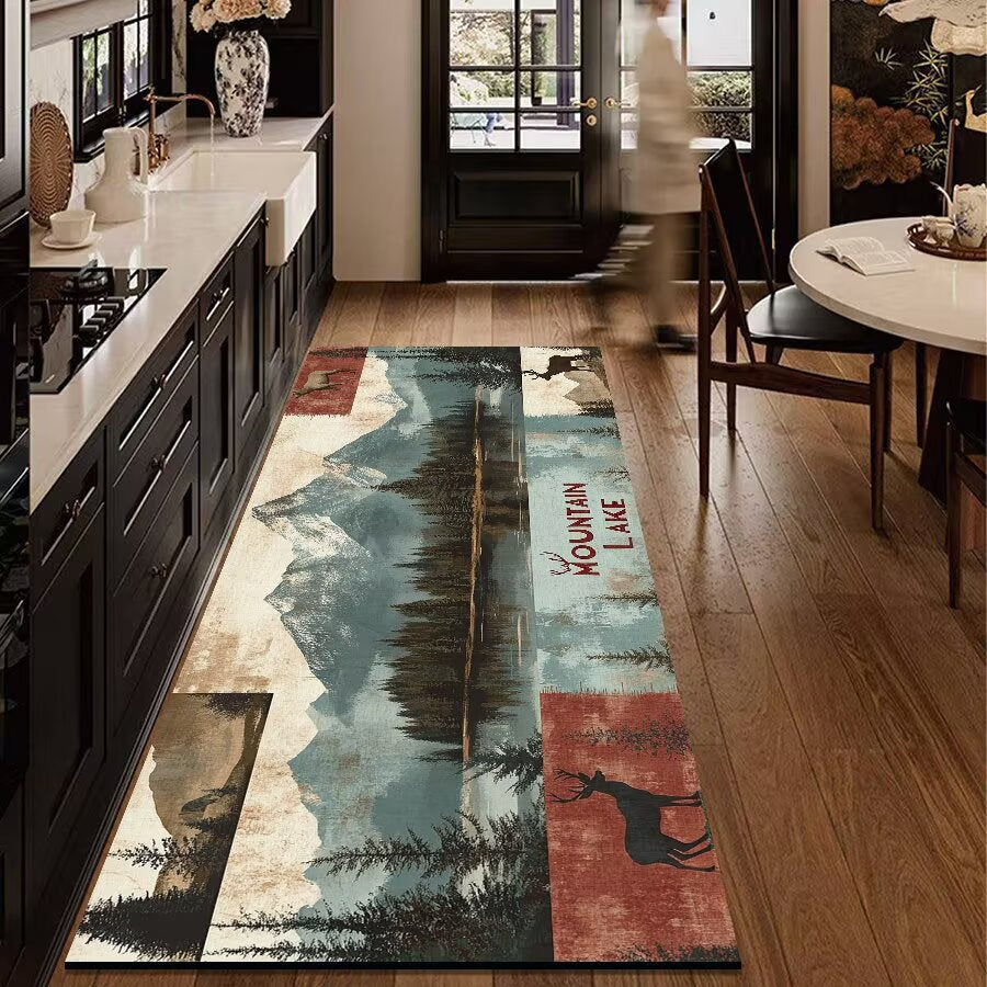 Rustic Outdoor Adventure Area Mat Kalsten