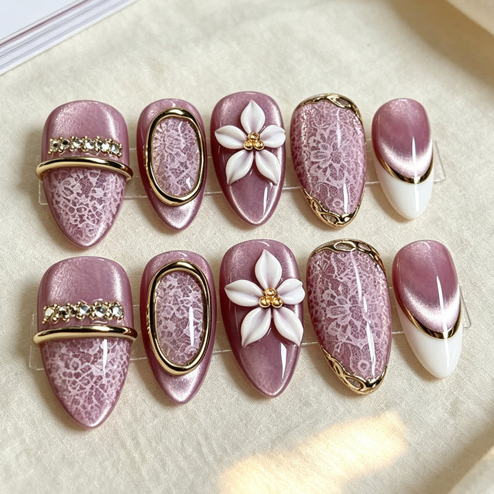 Premium Decorative Press-On Nail Set