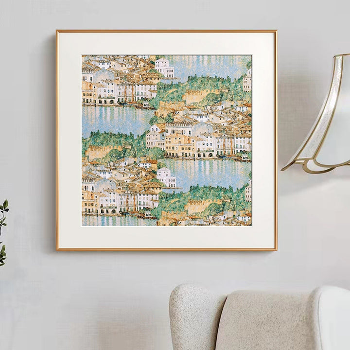 Framed Scenic Watercolor Artwork