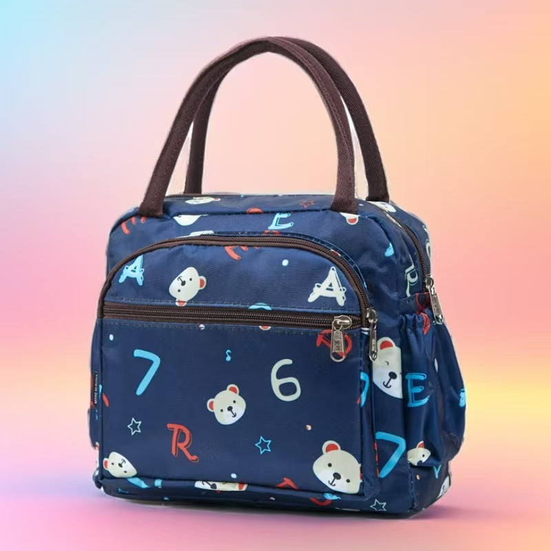 Insulated Cat Print Lunch Cooler Bag Kalsten