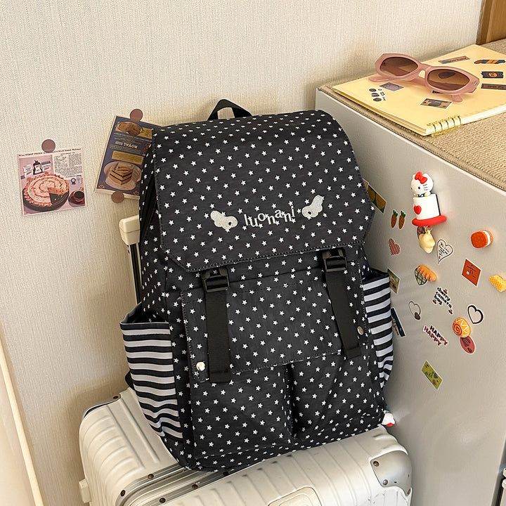 Charming Star-Embellished Casual Backpack Kalsten