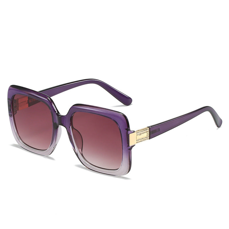 Women's elegant oversized sunglasses with luxurious metal accents Kalsten