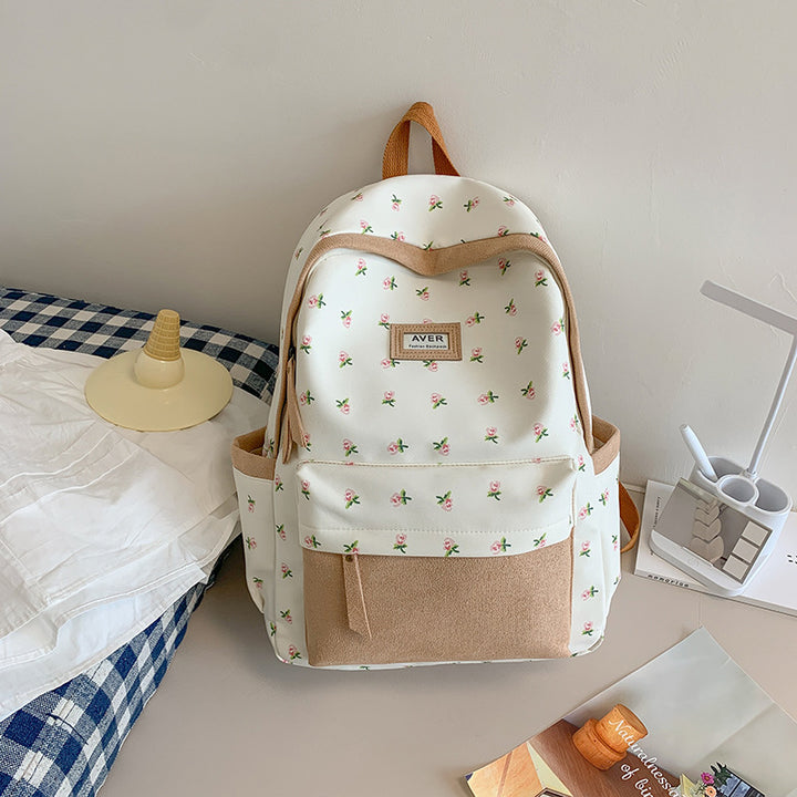 Floral Patterned School Backpack Kalsten