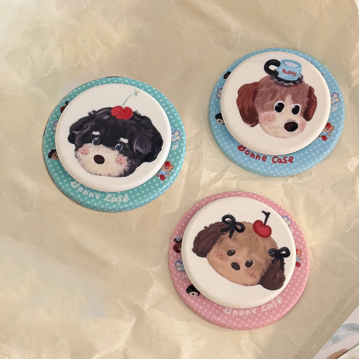 Decorative smartphone finger holder in dog design Kalsten