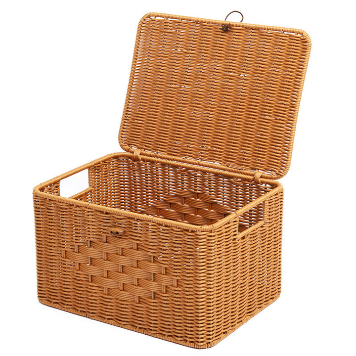 Rustic Woven Storage Chest Kalsten