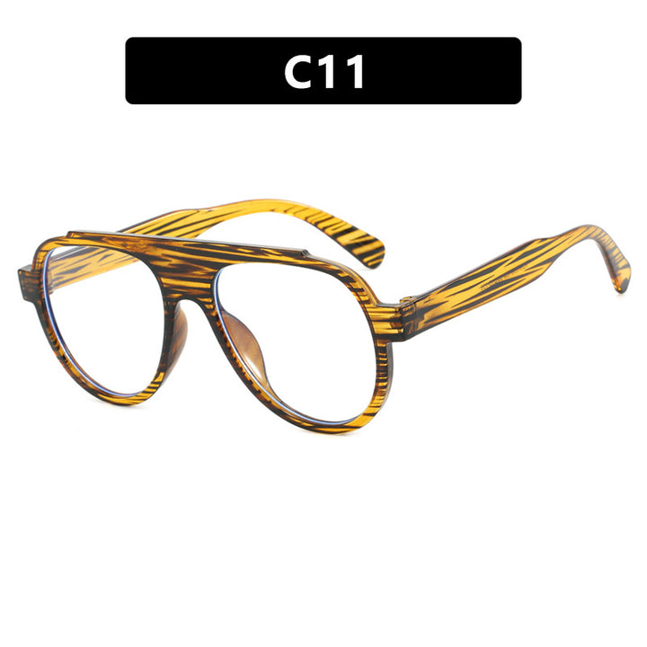 Women Vintage-Style Sunglasses with Elegant Plastic Frame in Leopard Pattern Kalsten