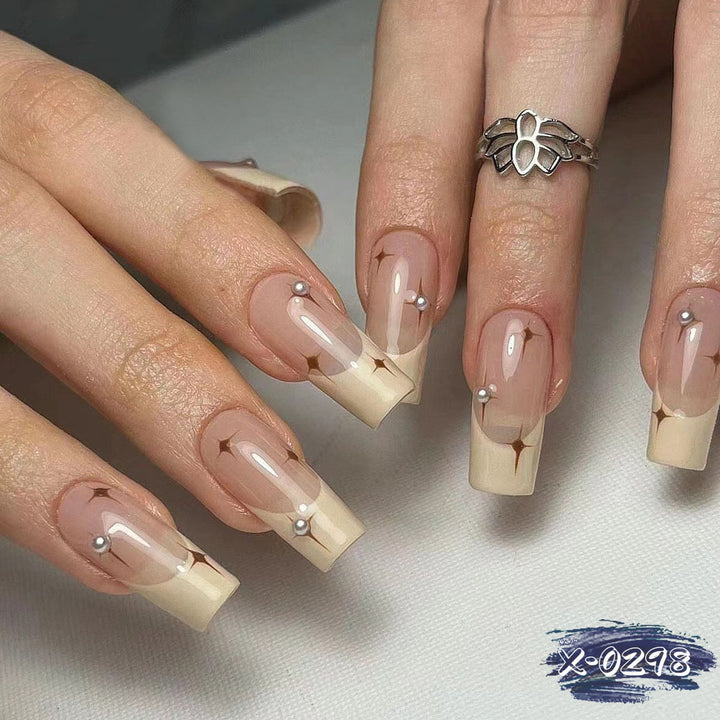 Elegant Long Acrylic Nail Art