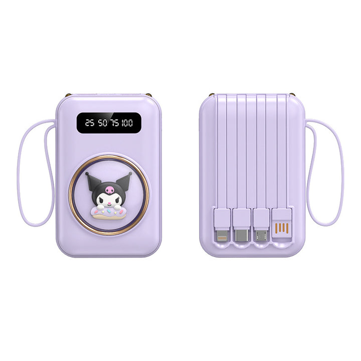 Portable power bank with integrated LED display by Kalsten