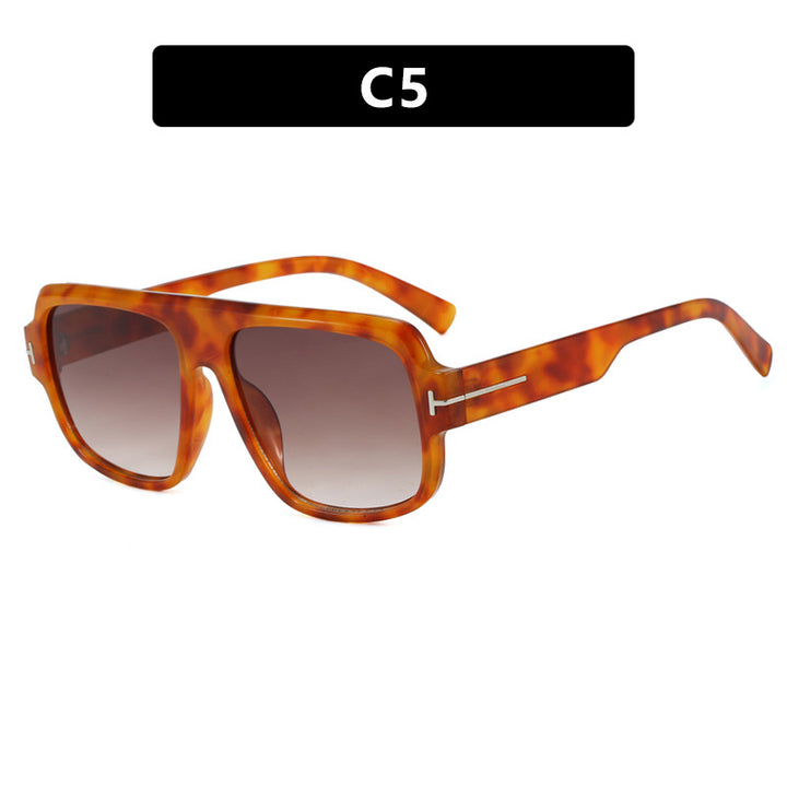 Women’s fashionable square sunglasses with trendy tortoiseshell pattern Kalsten