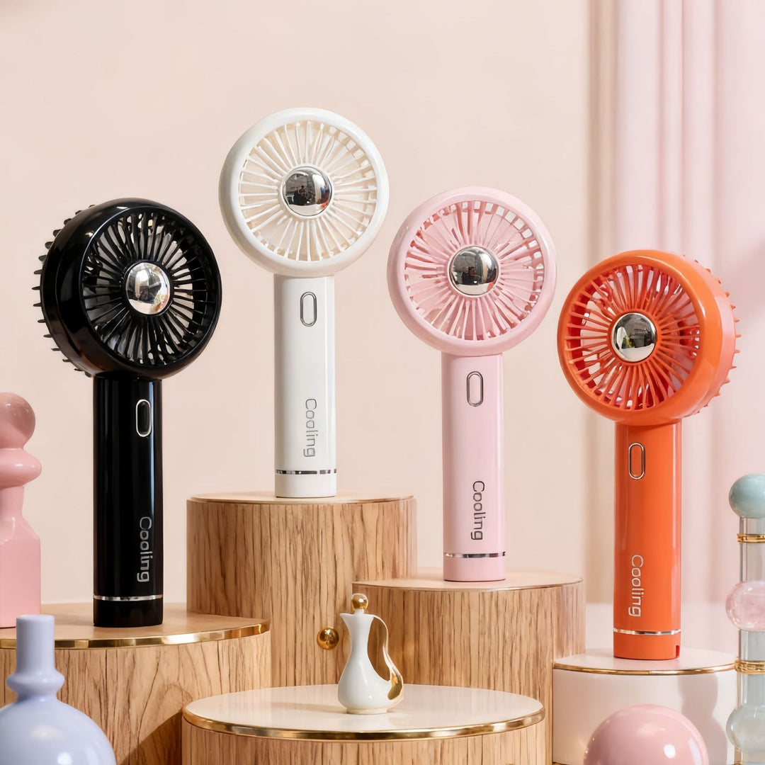 Women Portable Hand Fan with USB Charging Function and Innovative Design Kalsten