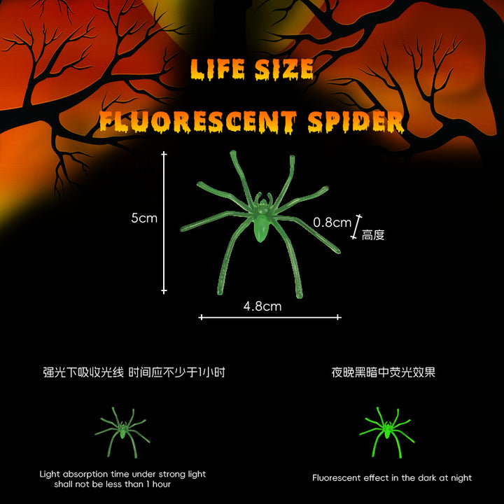 Glow-in-the-Dark Plastic Spider Decoration Kalsten