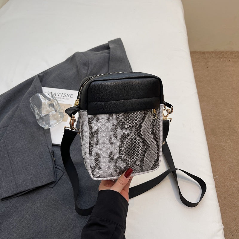 Patterned Compact Crossbody Bag