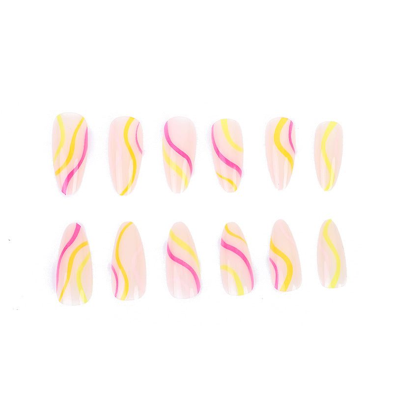 Artistic Stiletto Nail Art Design