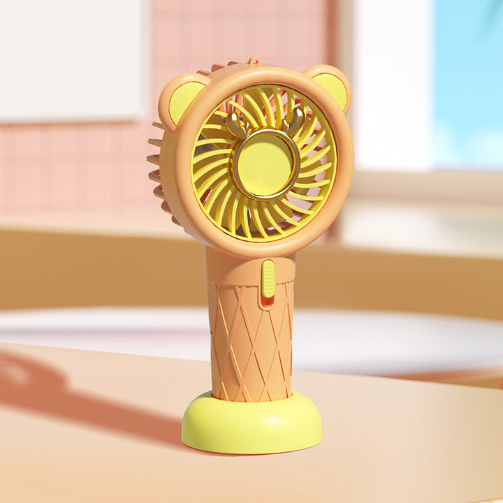 Women's Portable Mini Cooler Fan with Animal Motif Kalsten