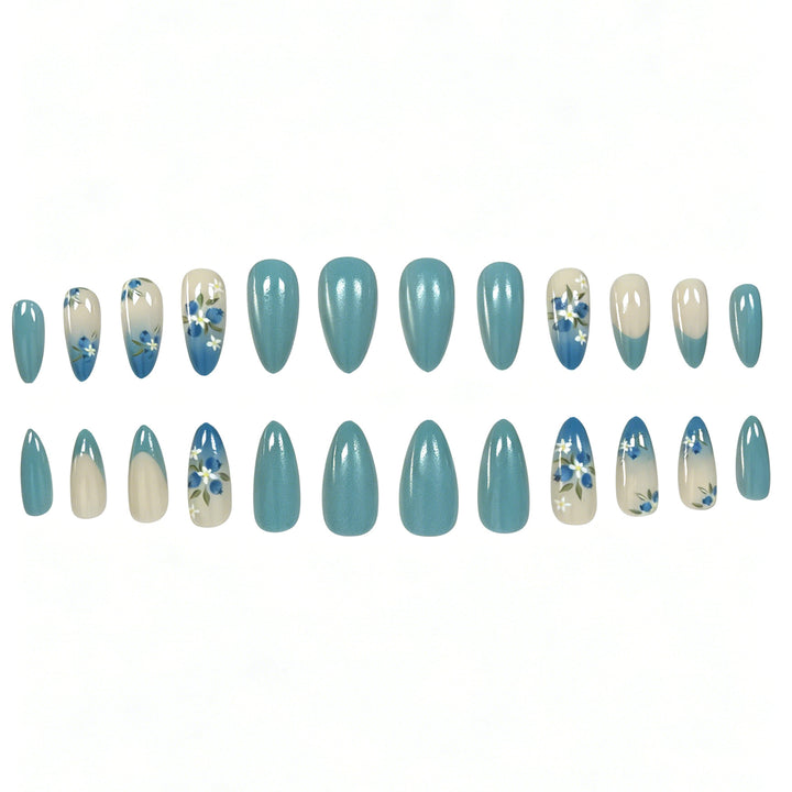 Floral Acrylic Nail Enhancements Kalsten