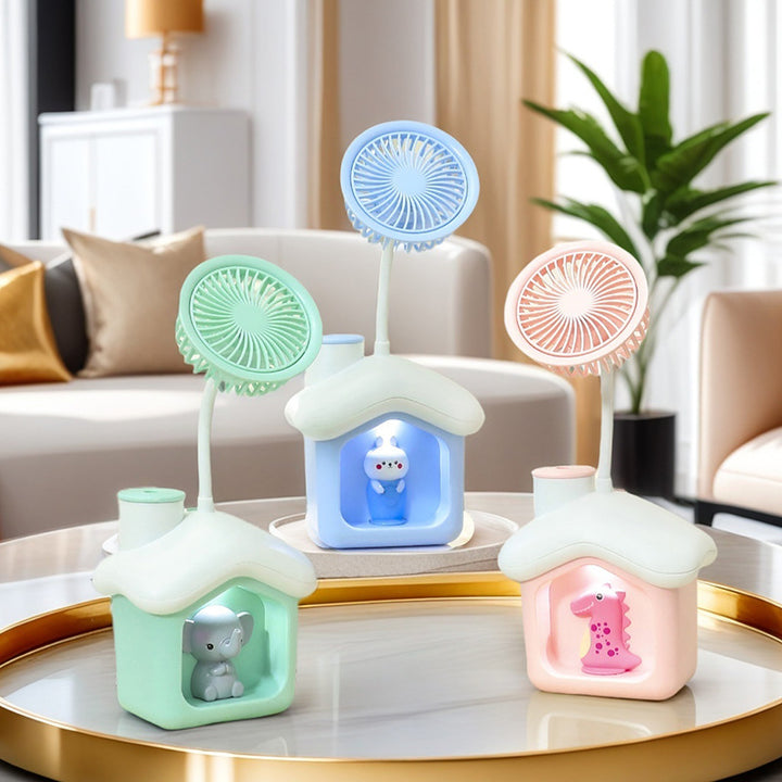 Ladies portable table fan with cute bear motif Kalsten