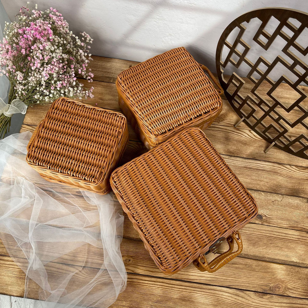 Ladies stylish rattan crossbody bag Kalsten