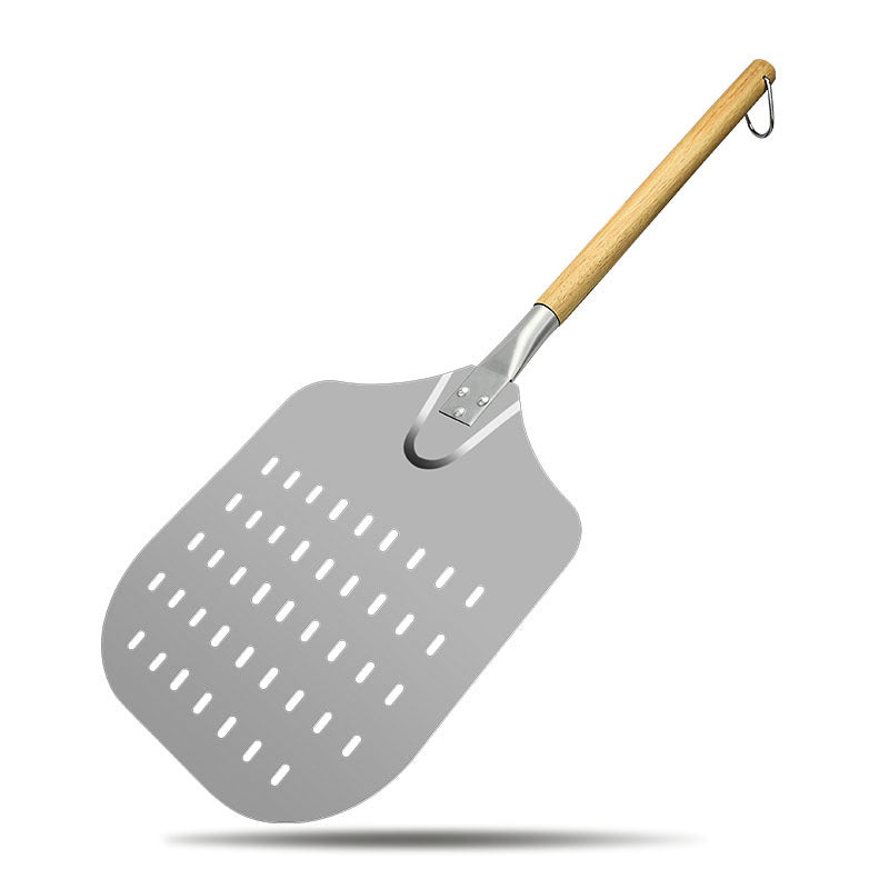 perforated professional pizza peel with beveled stainless steel blade and beech wood handle Kalsten