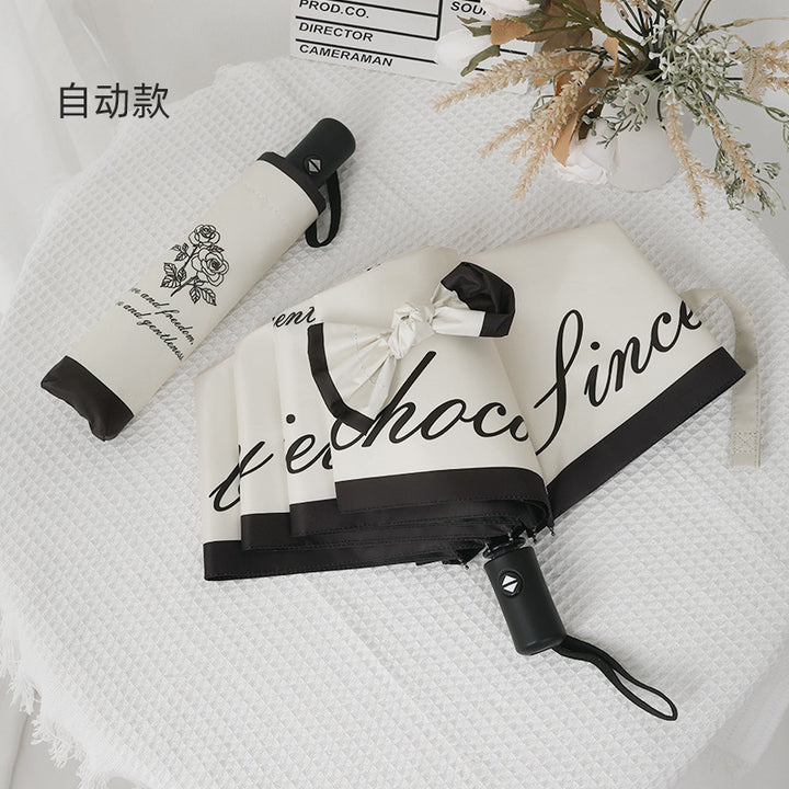 Ladies Foldable Windproof Umbrella with Floral Design Kalsten