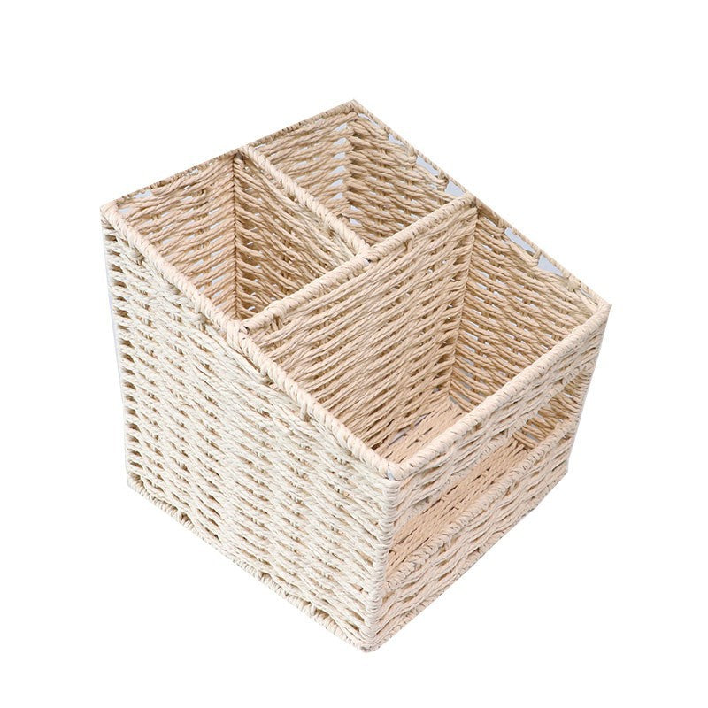 Ladies Storage Basket in Natural Woven Look Kalsten