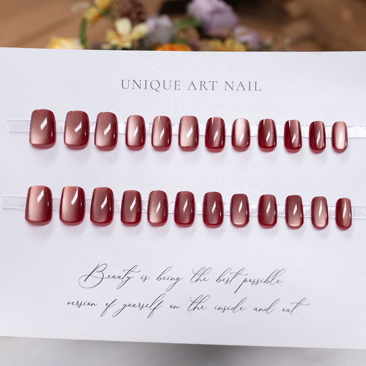 Premium Press-On Nail Set with Glossy Finish