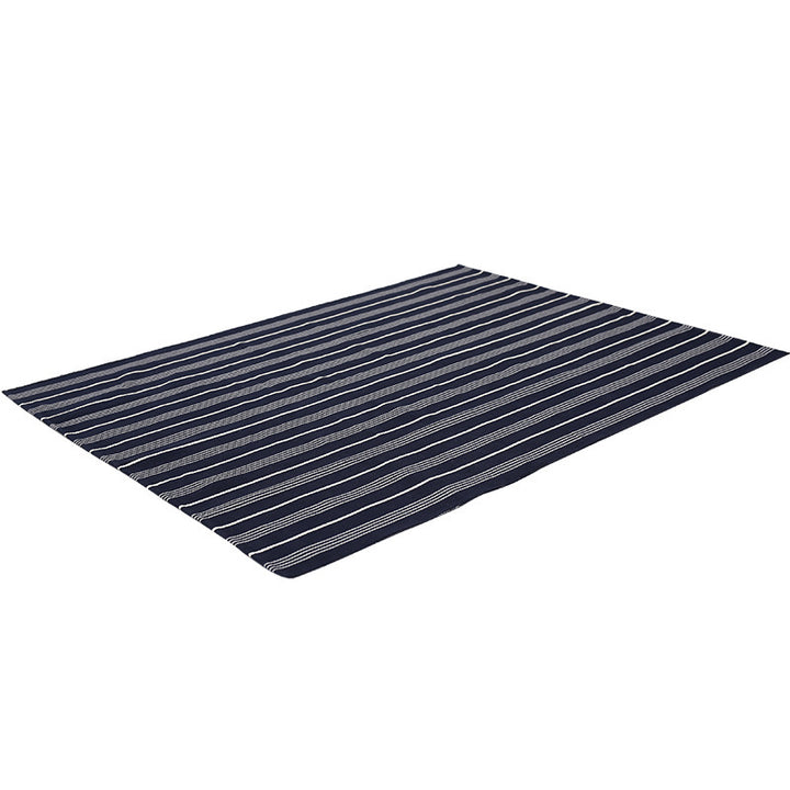 Striped flat woven carpet for living room with low pile and modern striped pattern Kalsten