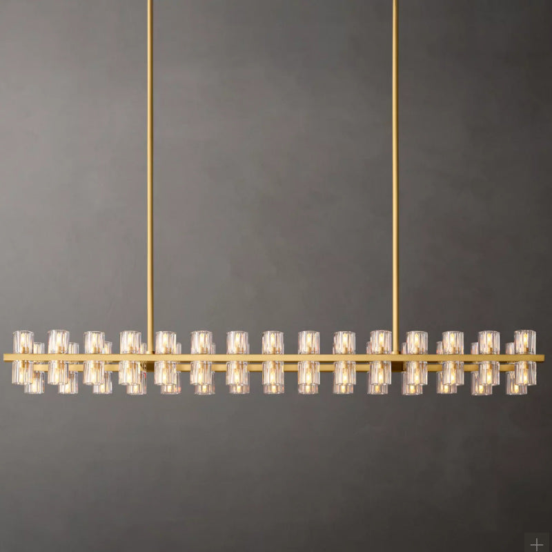 Modern Crystal Circle Chandelier