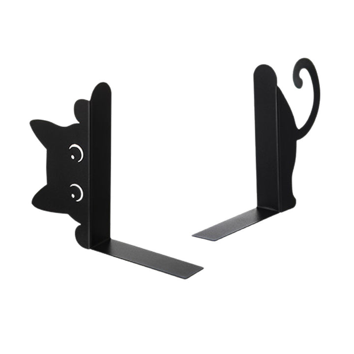 Whimsical Cat-Shaped Bookends