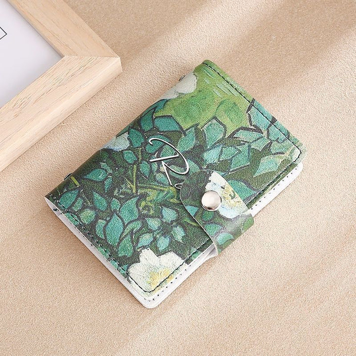 Floral Design Compact Wallet Kalsten