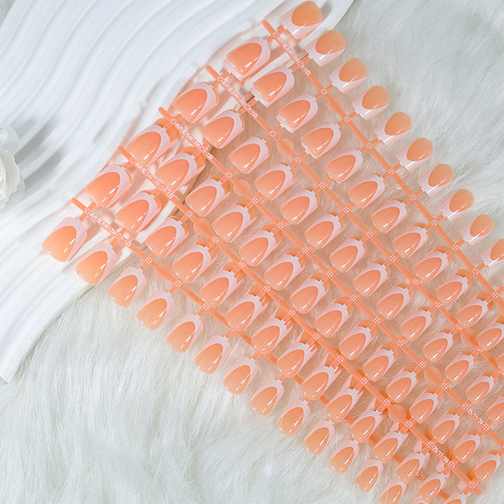 Acrylic nail set with elegant French tips and minimalist designs Kalsten