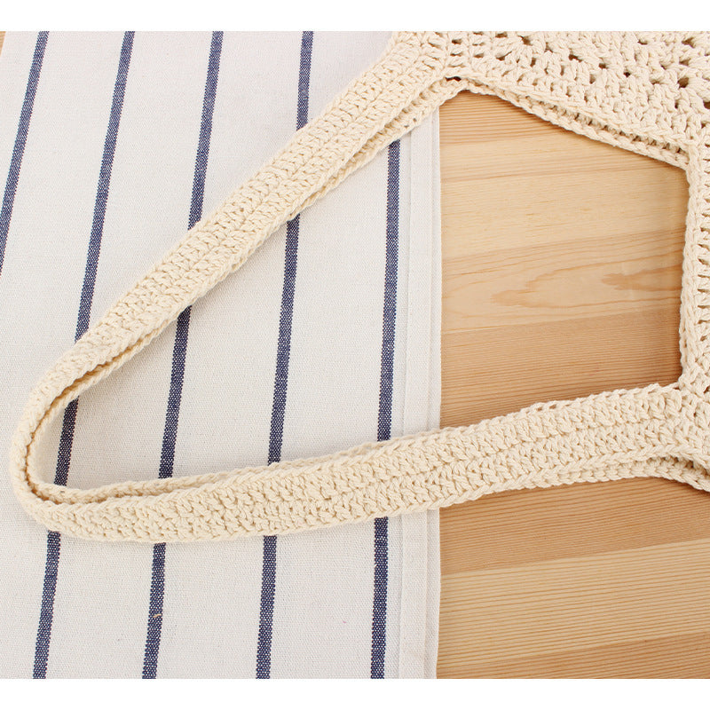 Hand-knotted tote bag with unique pattern Kalsten