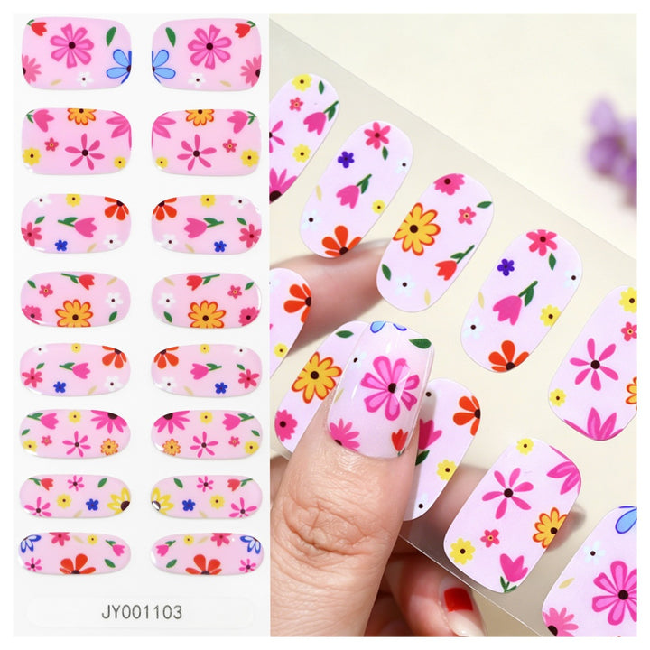 Floral Design Nail Wraps
