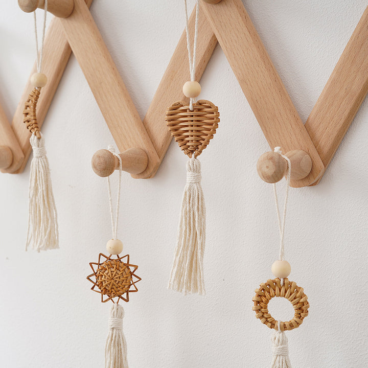 Boho Chic Woven Heart Wall Hanging Kalsten