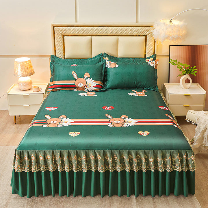 Ladies daybed cover with playful bear motif Kalsten