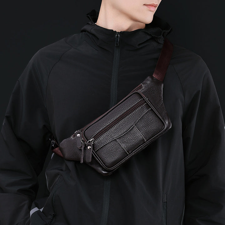 Compact Leather Waist Bag