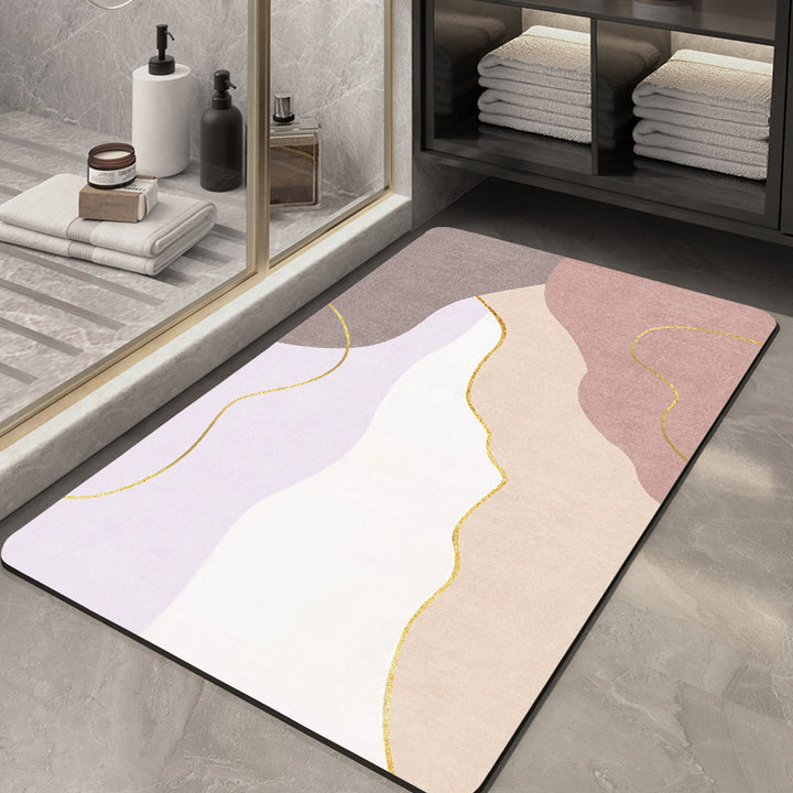Stylish Geometric Pattern Bath Mat Kalsten